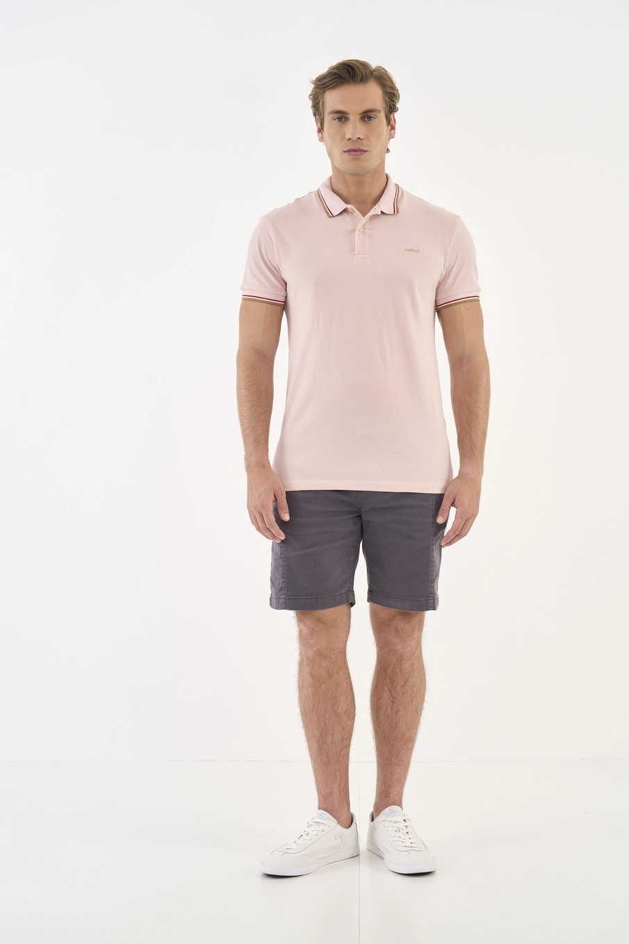 Polo Comfort 3 Listras Verde