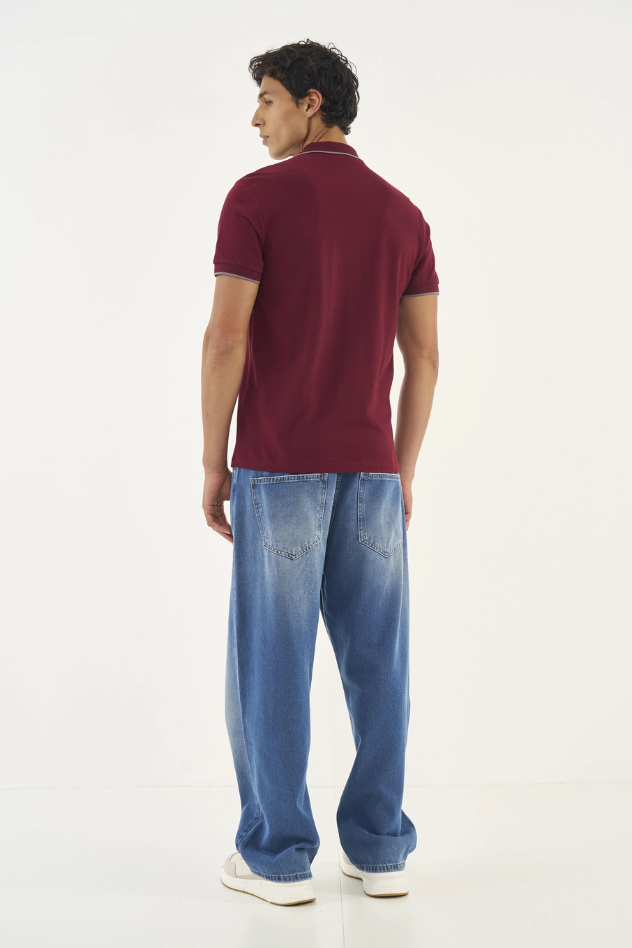 Polo Comfy Basic Bordô