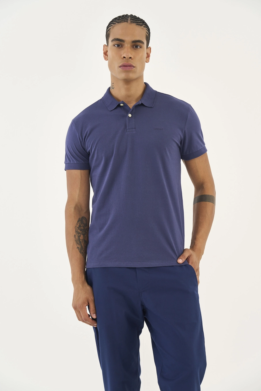 Polo Comfort Basic Azul
