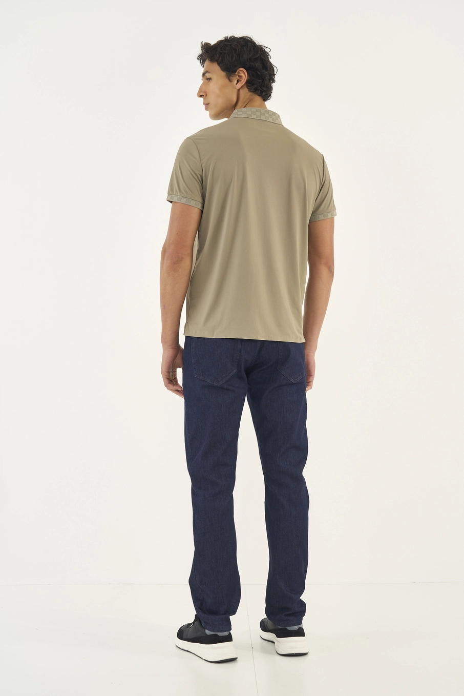 Polo Masculina Comfort Bege
