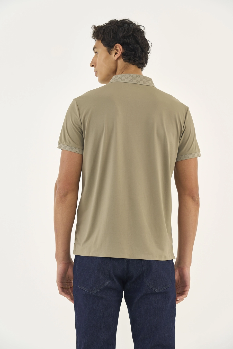 Polo Masculina Comfort Bege