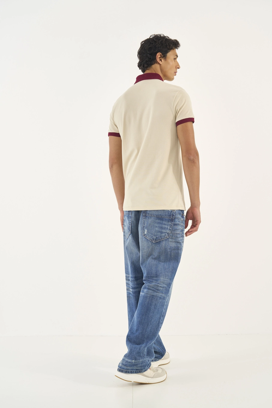 Polo Comfort Duo Color Bege