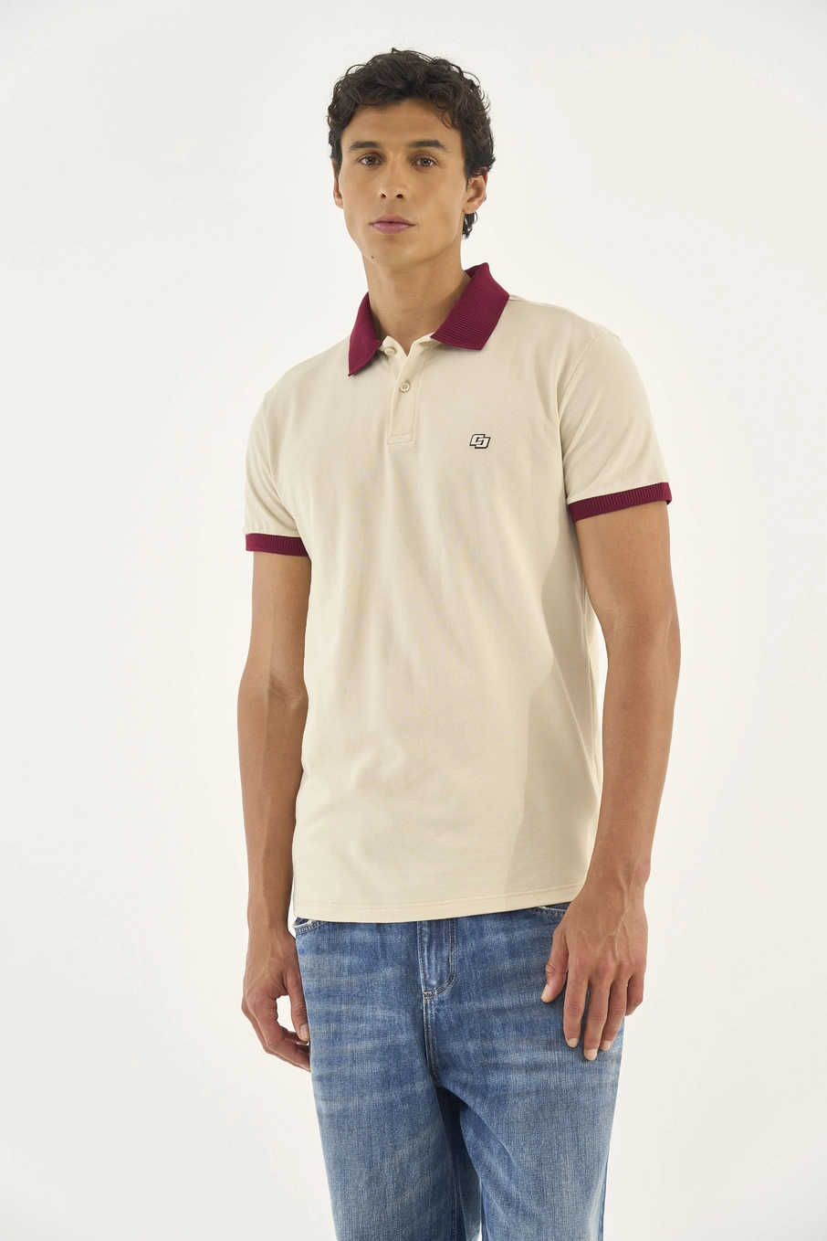 Polo Comfort Duo Color Bege
