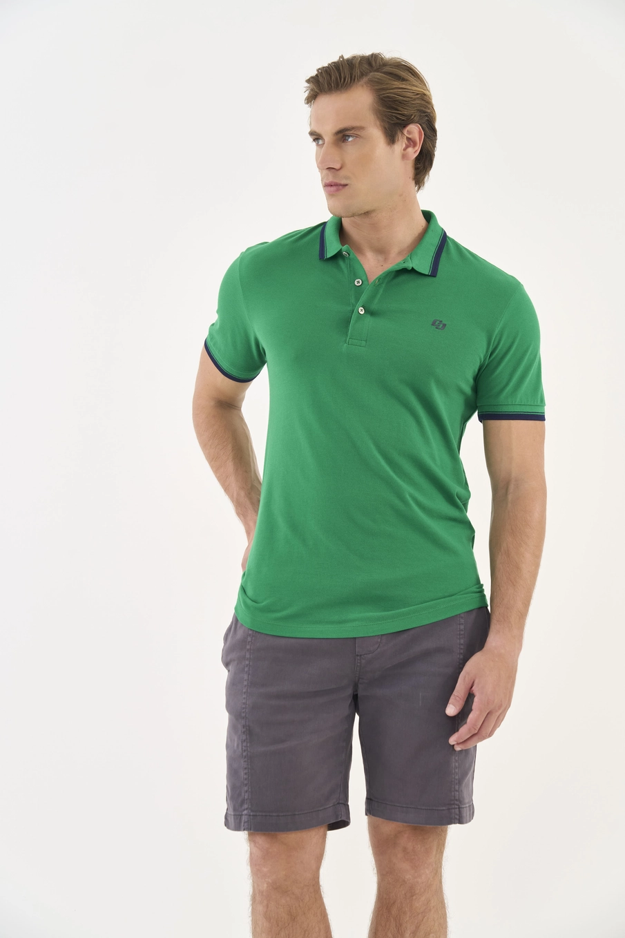 Polo Slim Comfy Verde