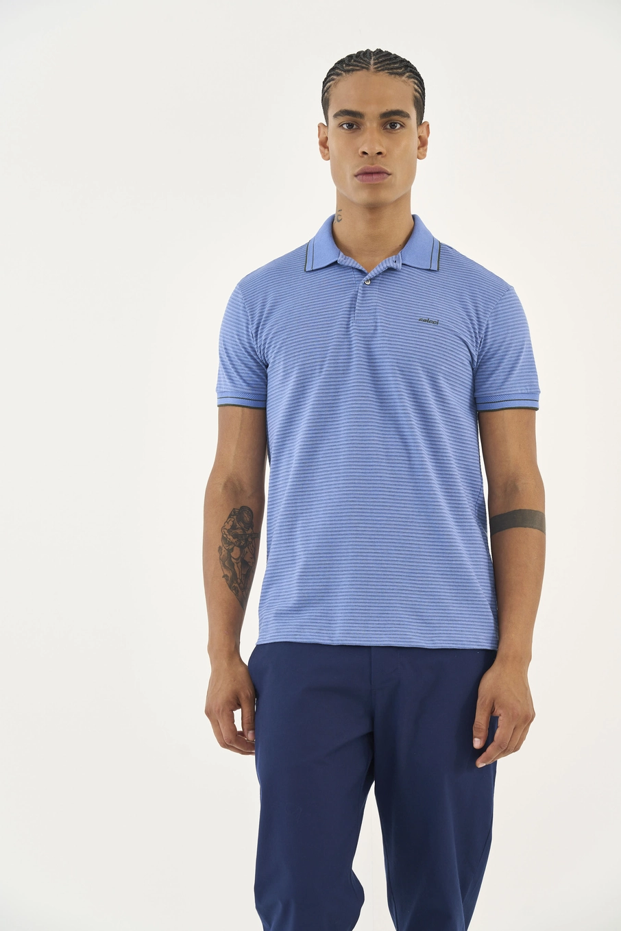 Polo Listrada Comfort Azul