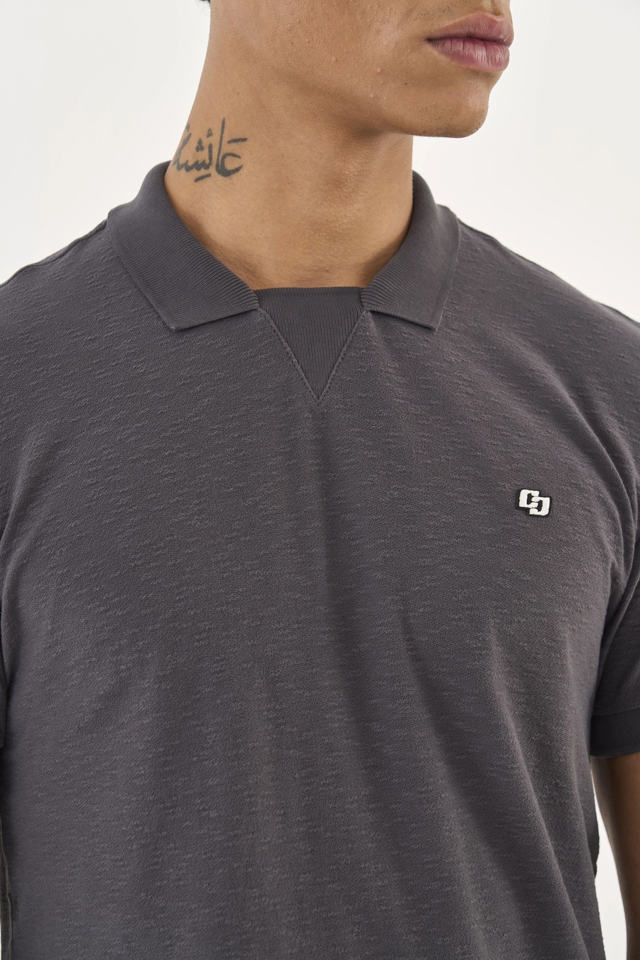 Polo Slim Comfort Cinza