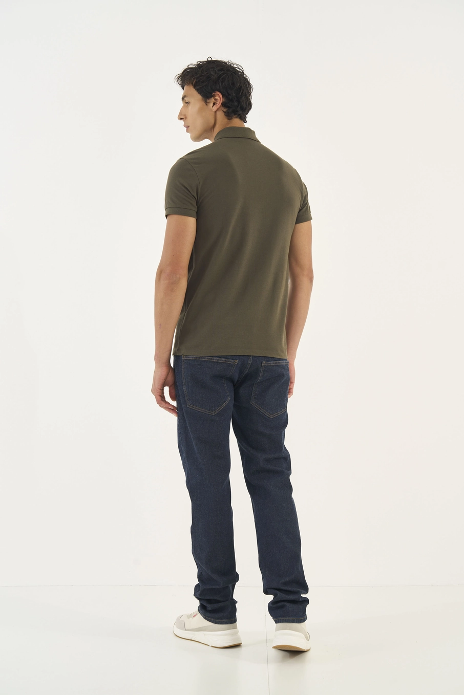 Polo Mansculina Basic Comfort Verde