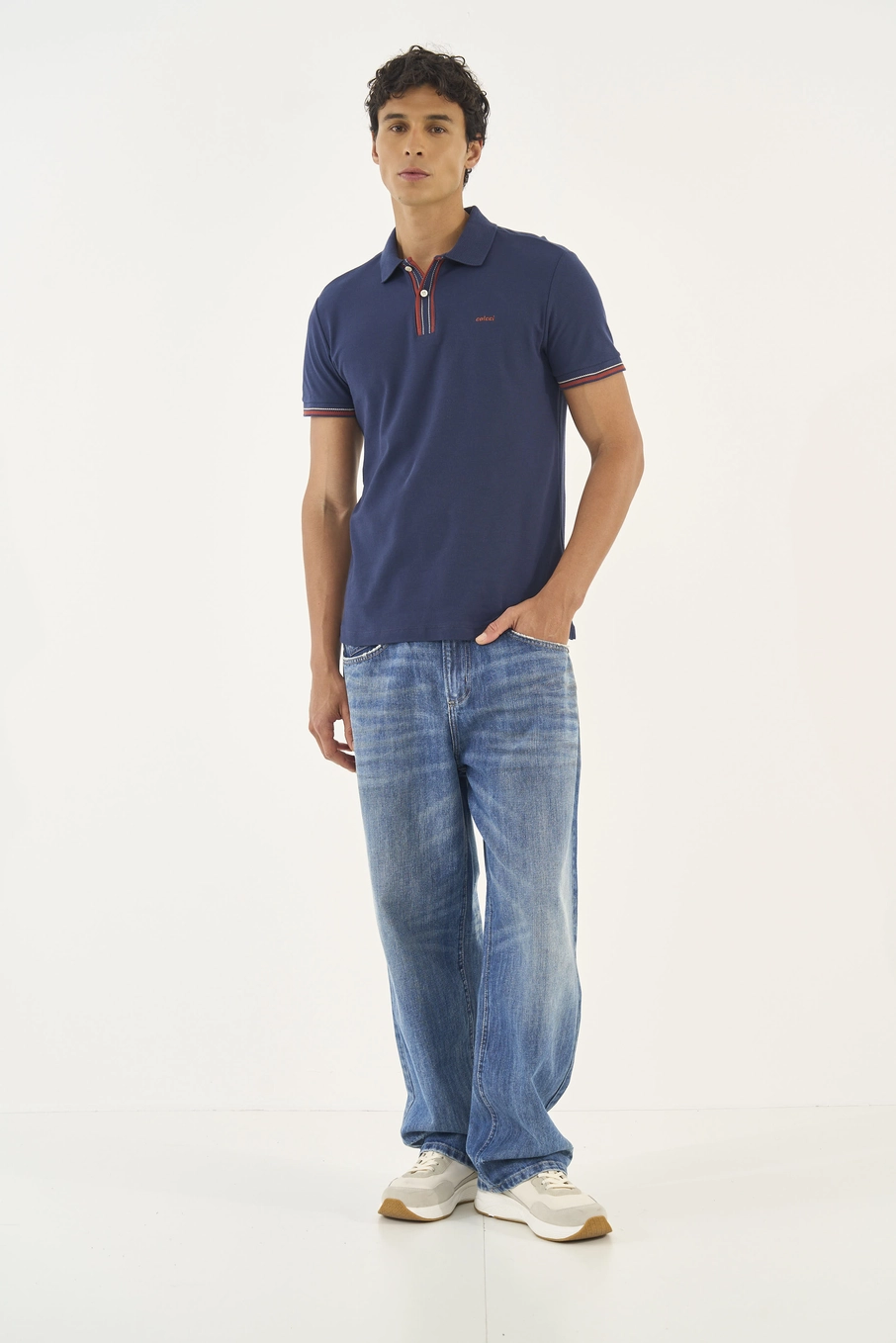 Polo Basic Comfort Azul