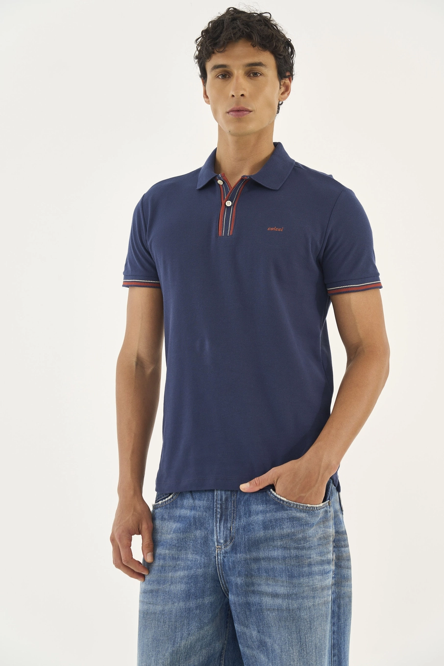 Polo Basic Comfort Azul