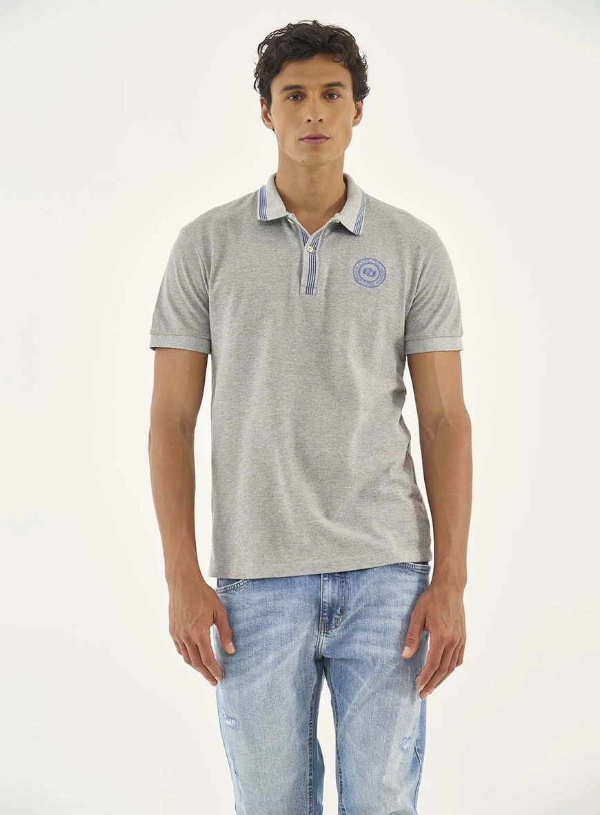 Polo Com Bordado C Duplo