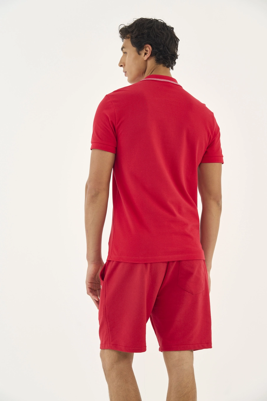 Polo Com Bordado C Duplo Vermelho
