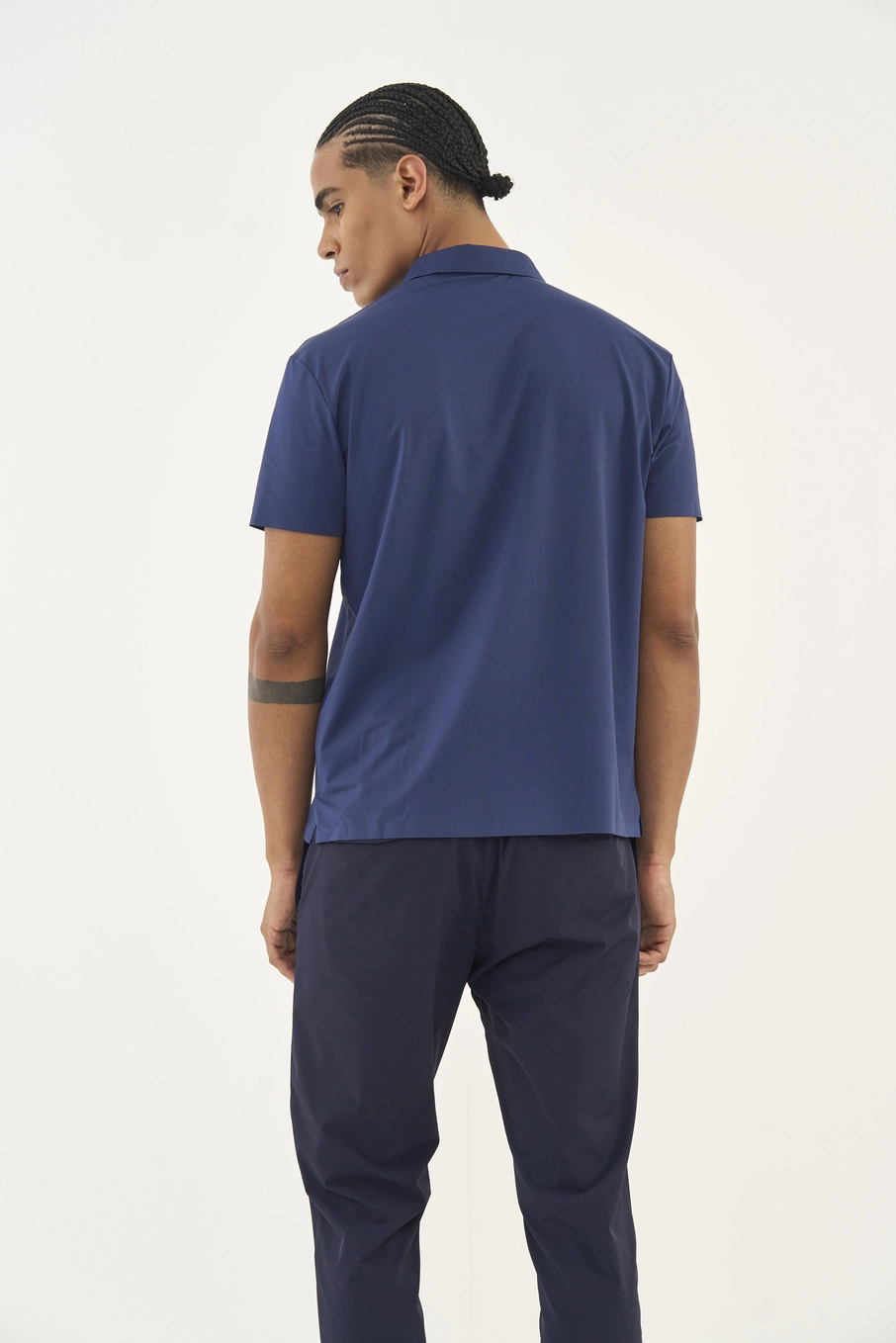 Polo Comfort Masculina Azul