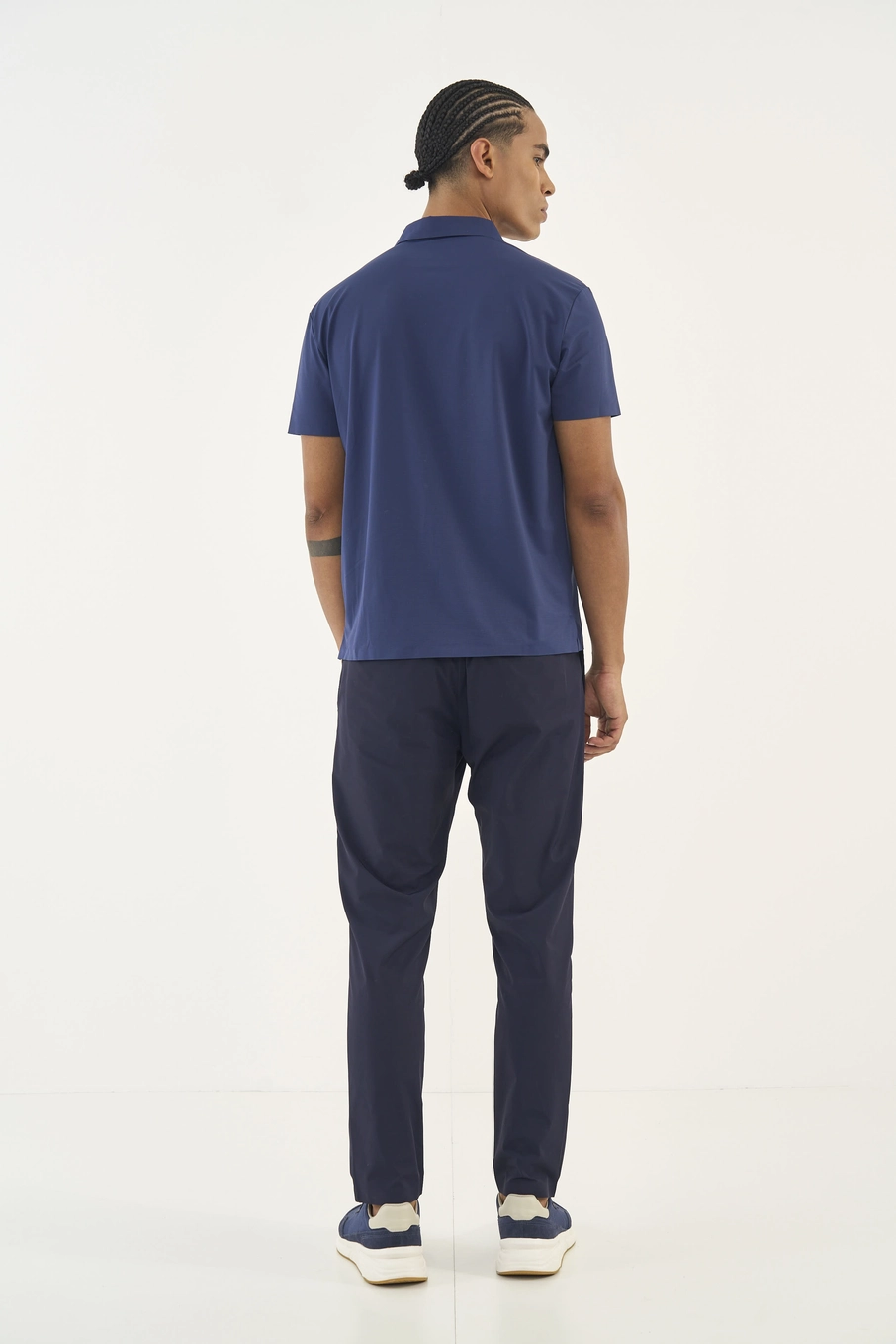 Polo Comfort Masculina Azul
