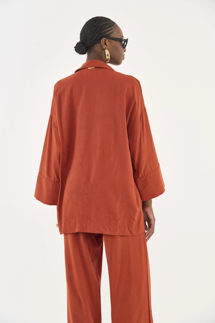 Camisa Tecido Plano 1 Feminino Colcci Marrom