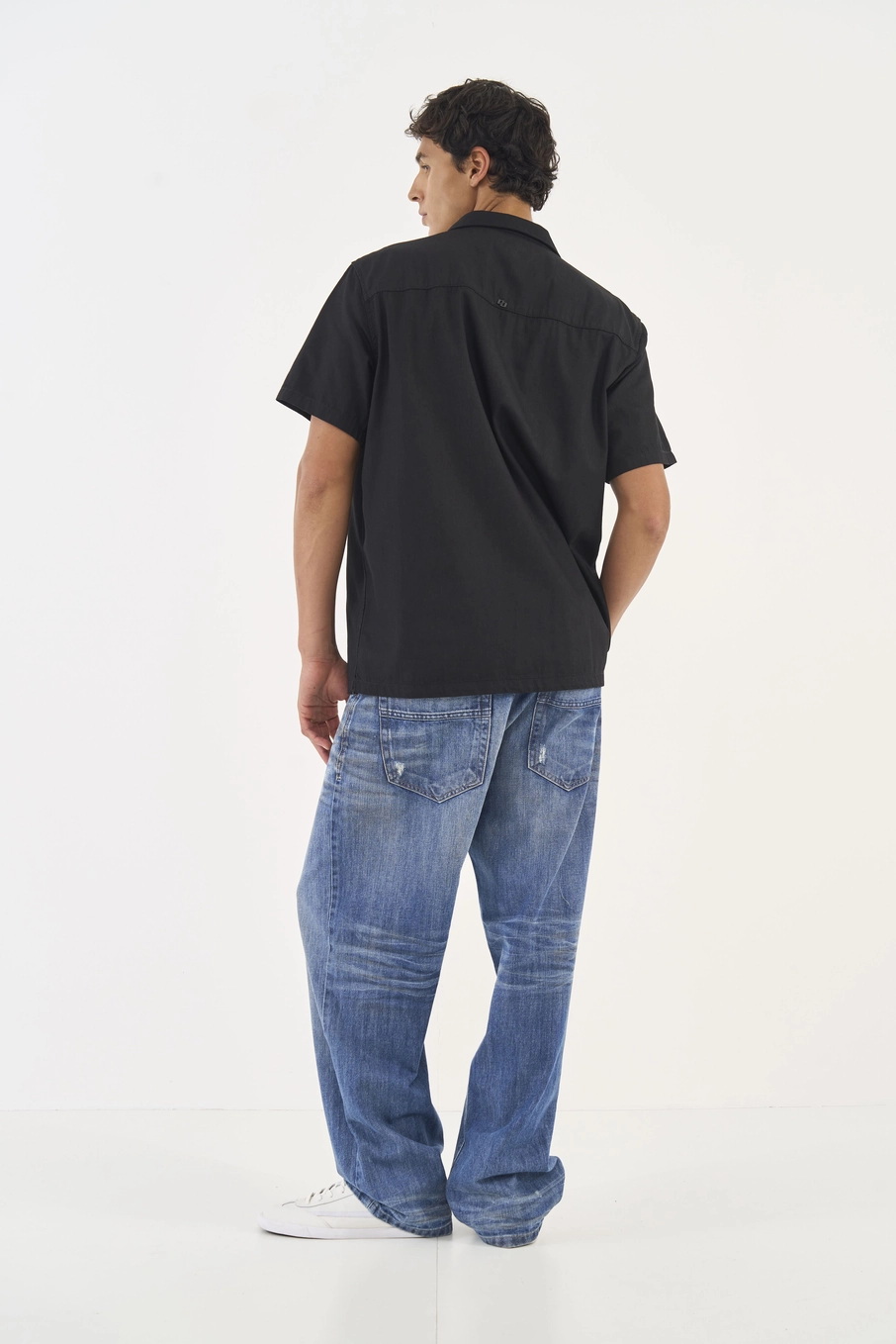 Camisa Jeans Box Indigo Preto
