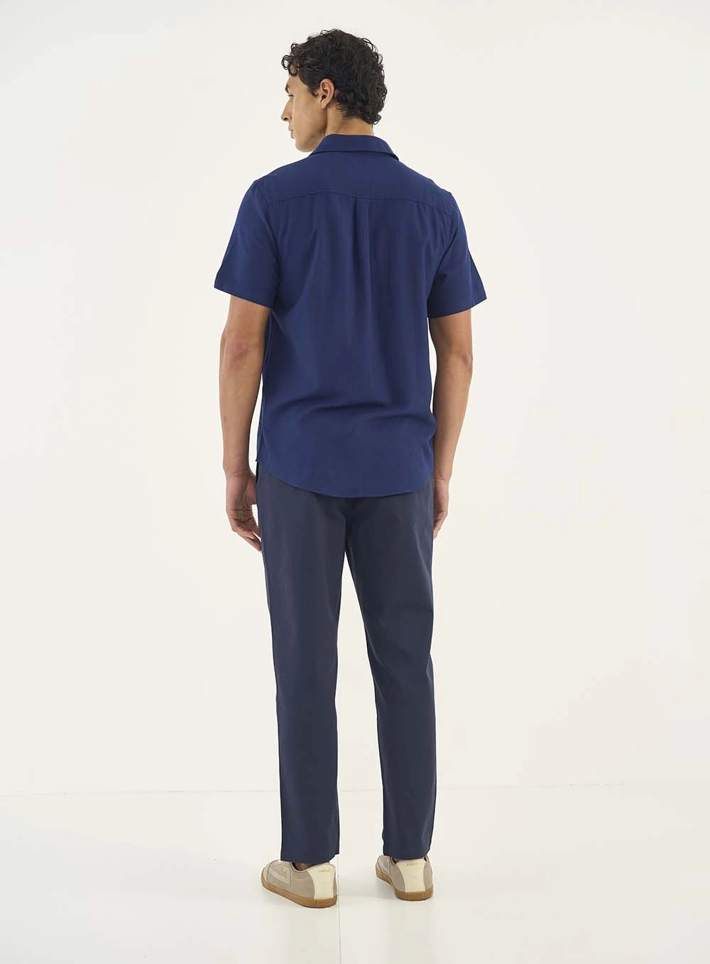 Camisa Manga Curta Relax Azul