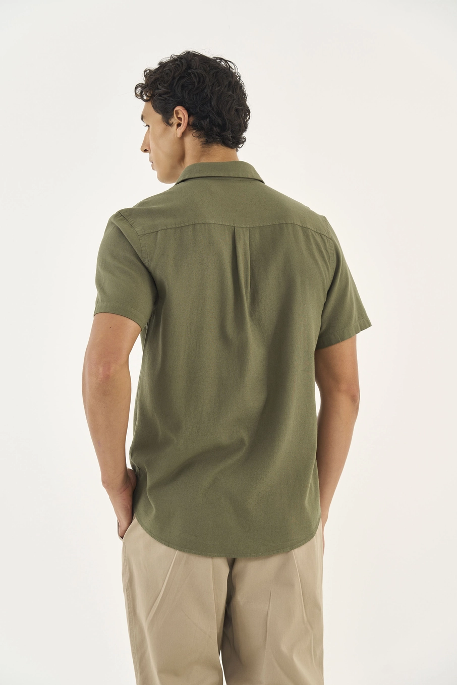 Camisa Manga Curta Relax Verde Dragon