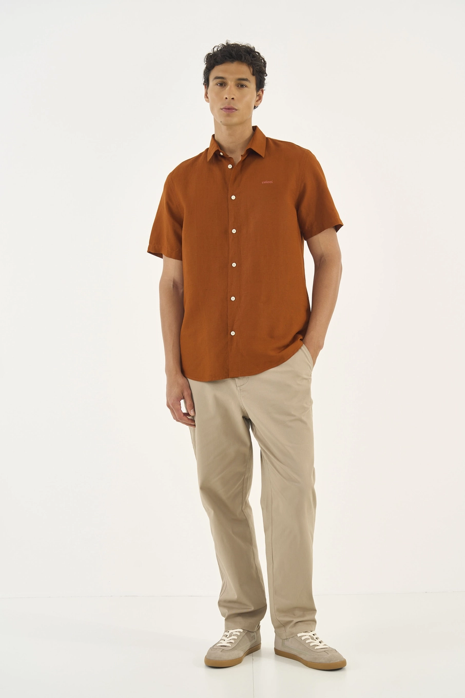 Camisa Manga Curta Relax Verde Dragon