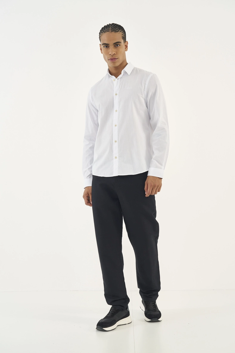 Camisa Tricoline Manga Longa