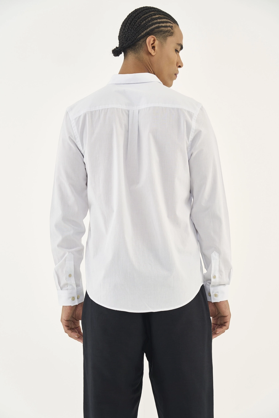Camisa Tricoline Manga Longa Branco