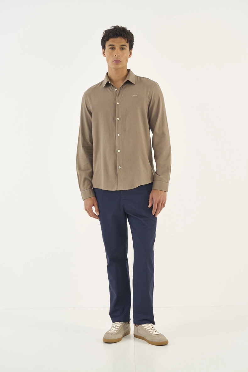 Camisa Masculina Manga Longa Relax