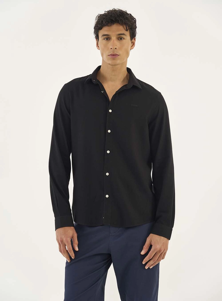 Camisa Masculina Manga Longa Relax
