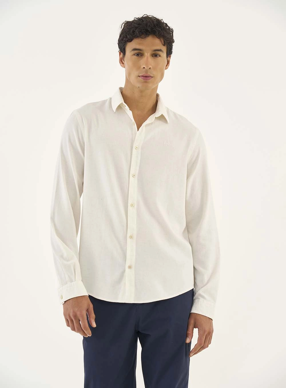Camisa Masculina Manga Longa Relax Off Shell