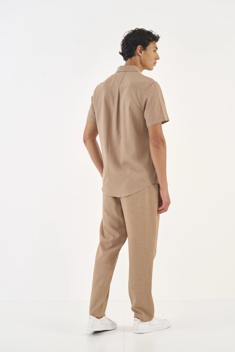 Camisa Tecido Plano  Masculino Colcci Bege