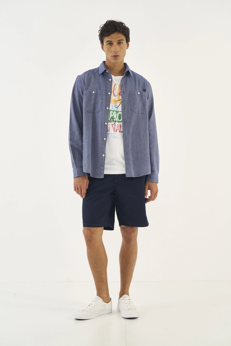 Camisa Manfa Longa Com Bolsos