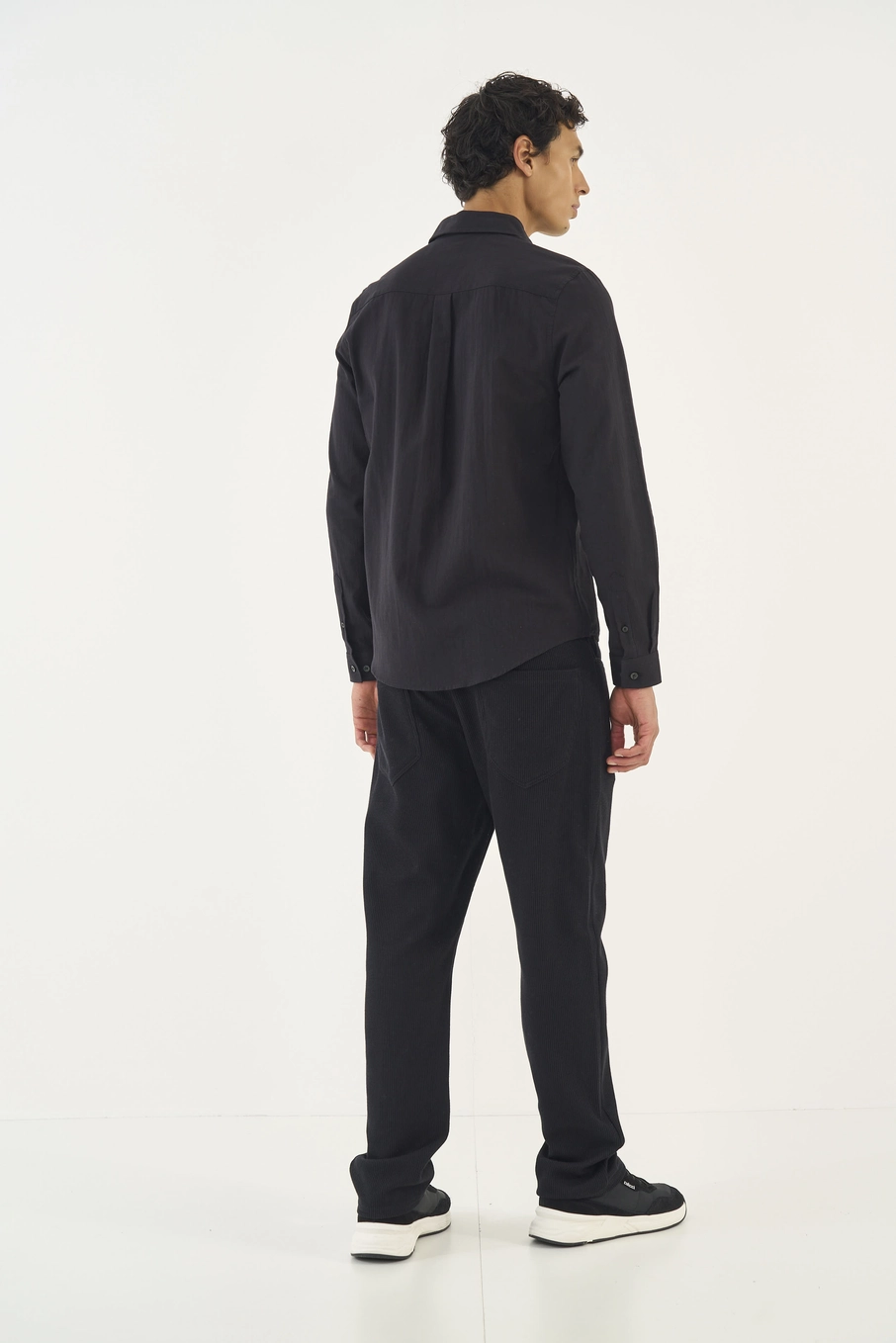 Camisa Cotton Relax Manga Longa Preto