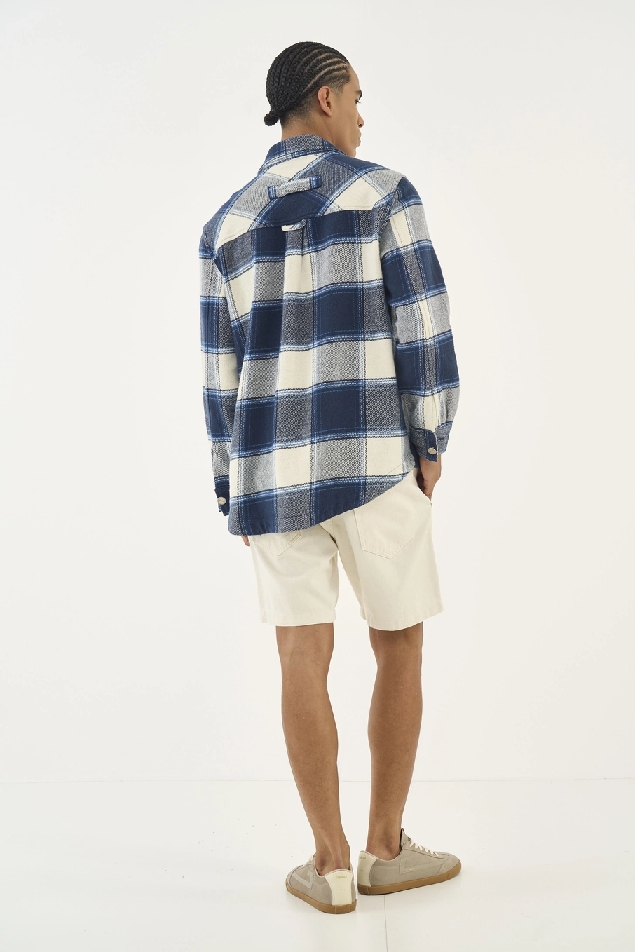Camisa Xadrez Manga Longa Estampados
