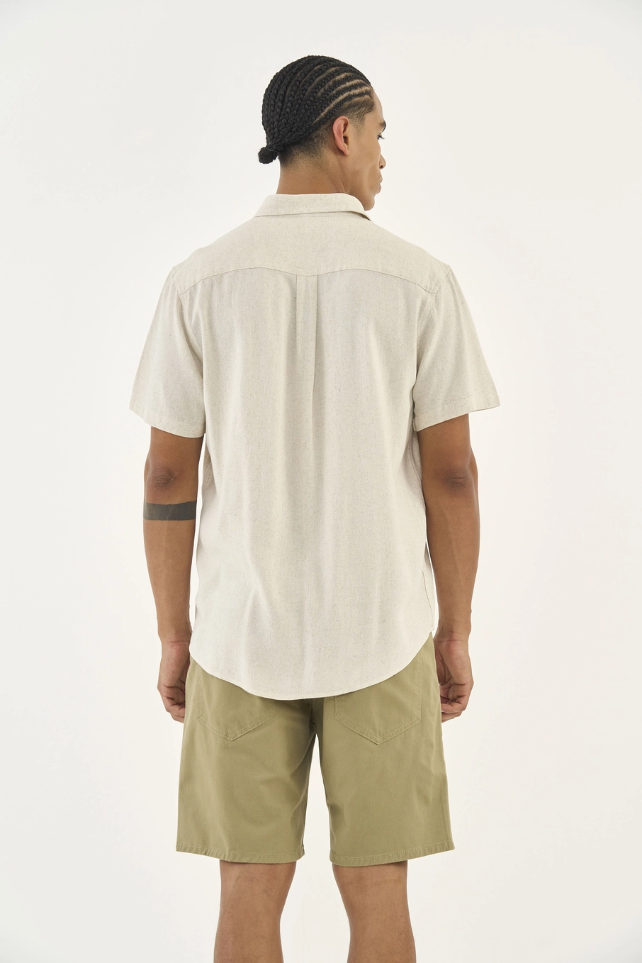 Camisa Linho Relax Bege