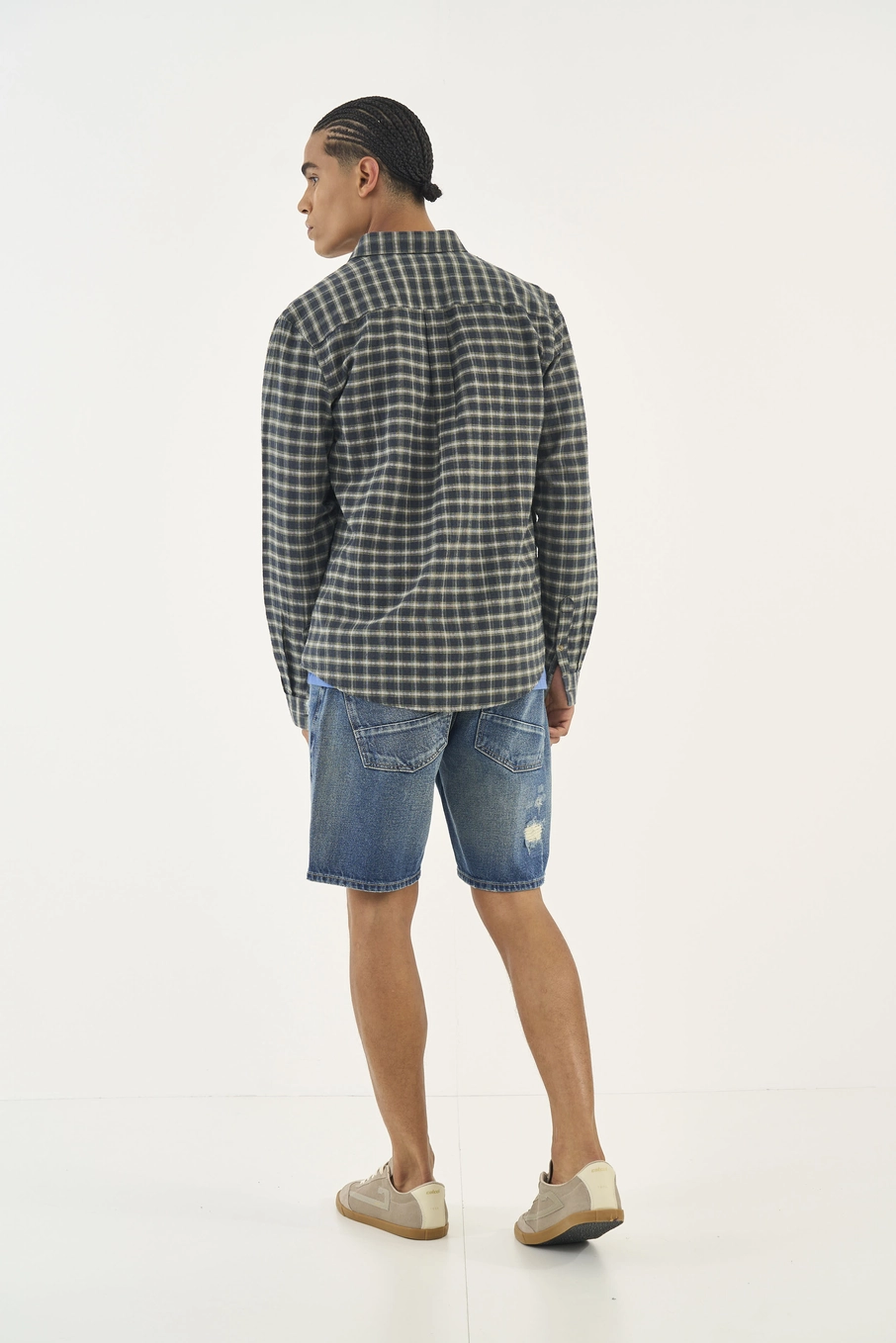 Camisa Xadrez Manga Longa Relax Estampados