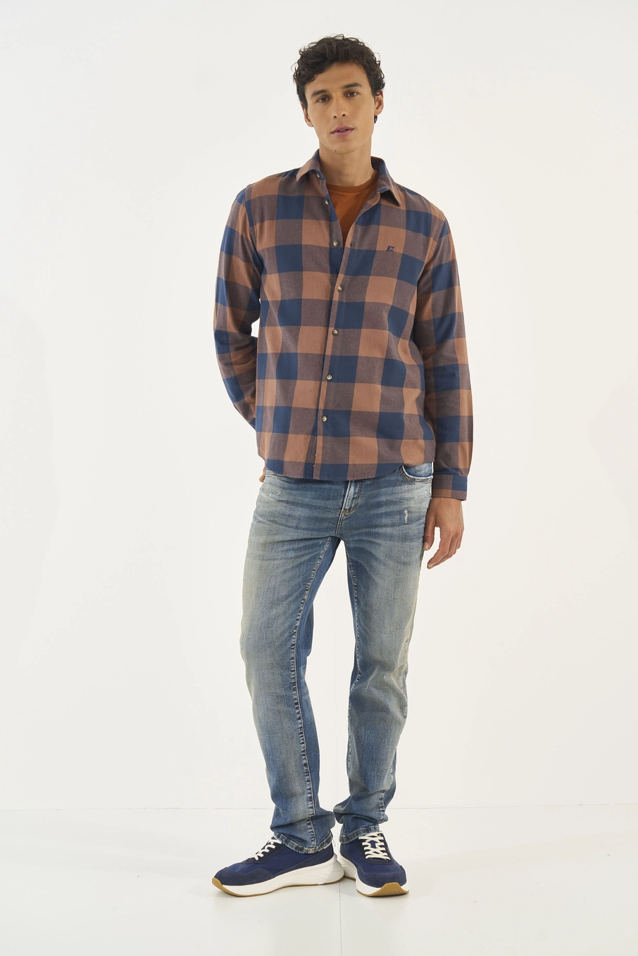 Camisa Xadrez Relax Manga Longa Estampados
