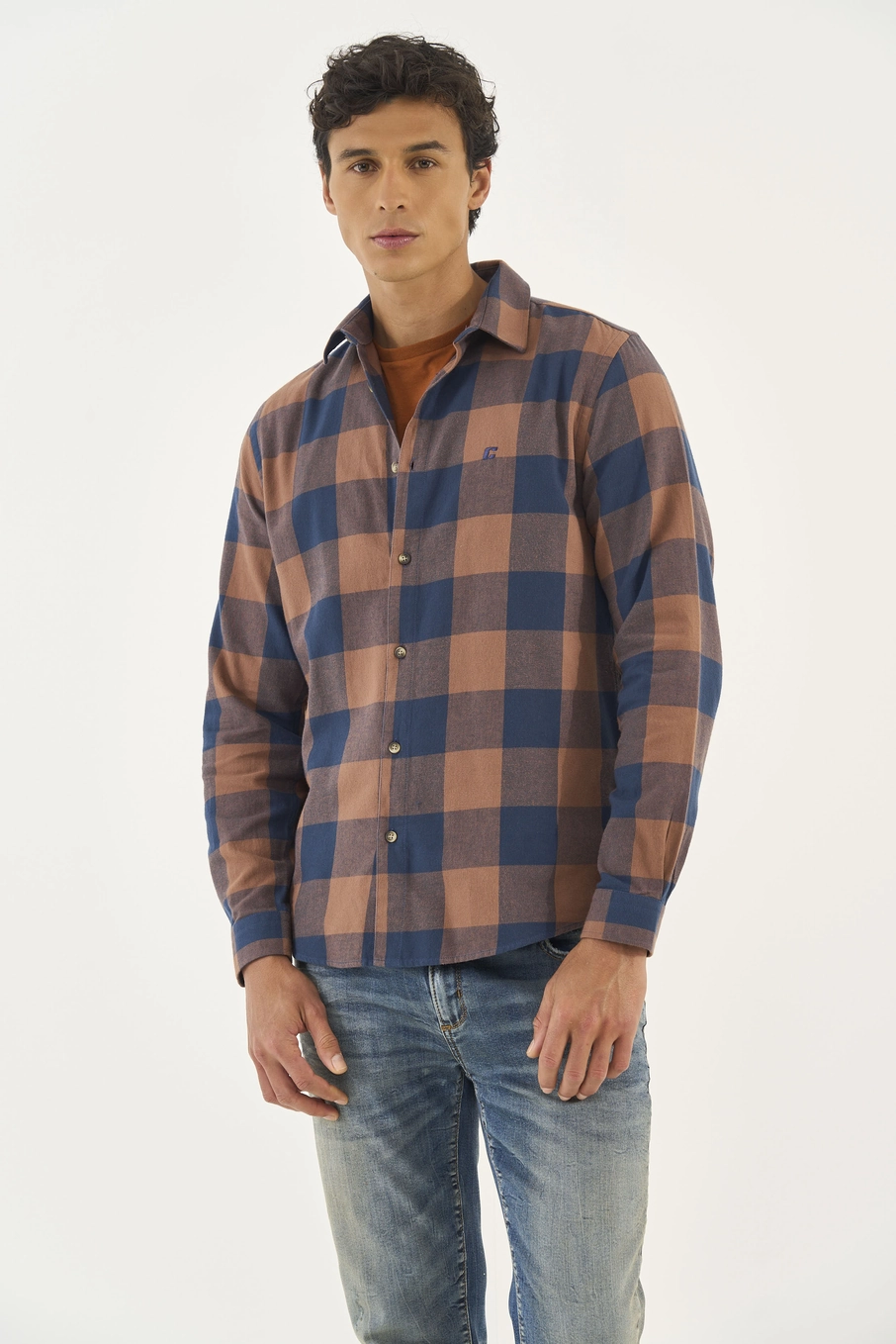 Camisa Xadrez Relax Manga Longa Estampados