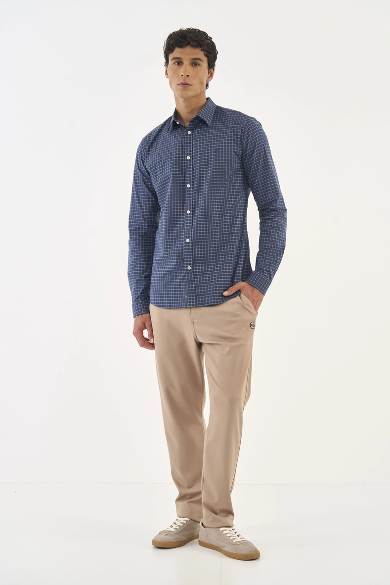 Camisa Xadrez Manga Longa