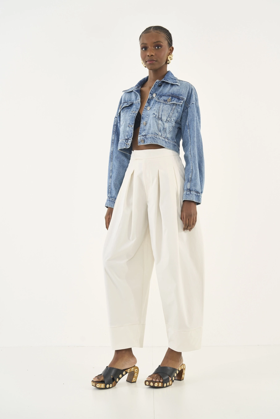 Jaqueta Jeans Encurtada Índigo