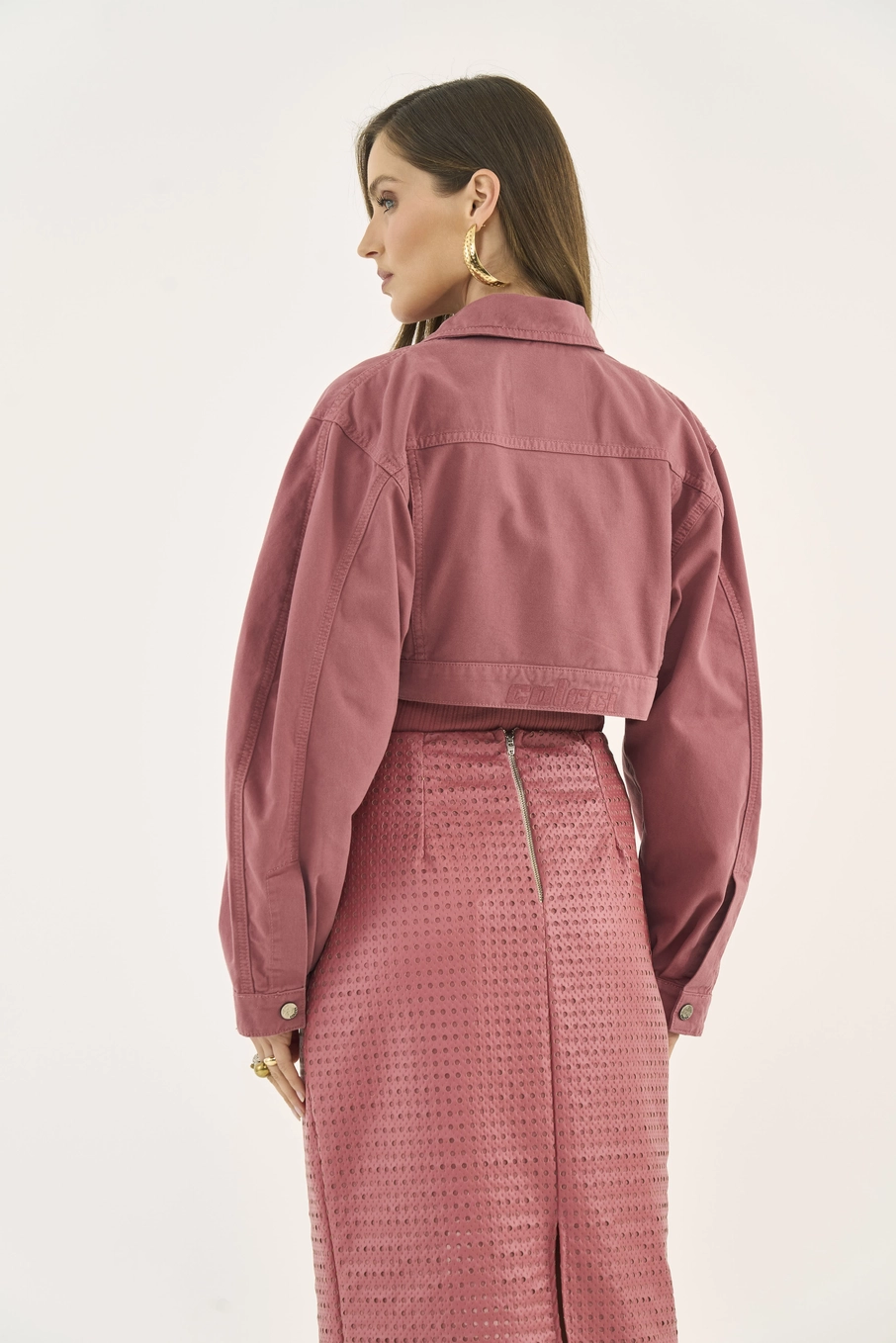 Jaqueta Sarja 1 Feminino Colcci Rosa