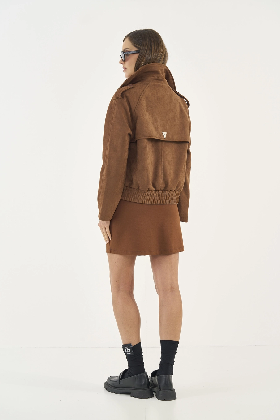 Jaqueta Tecido Plano 1 Feminino Colcci Marrom