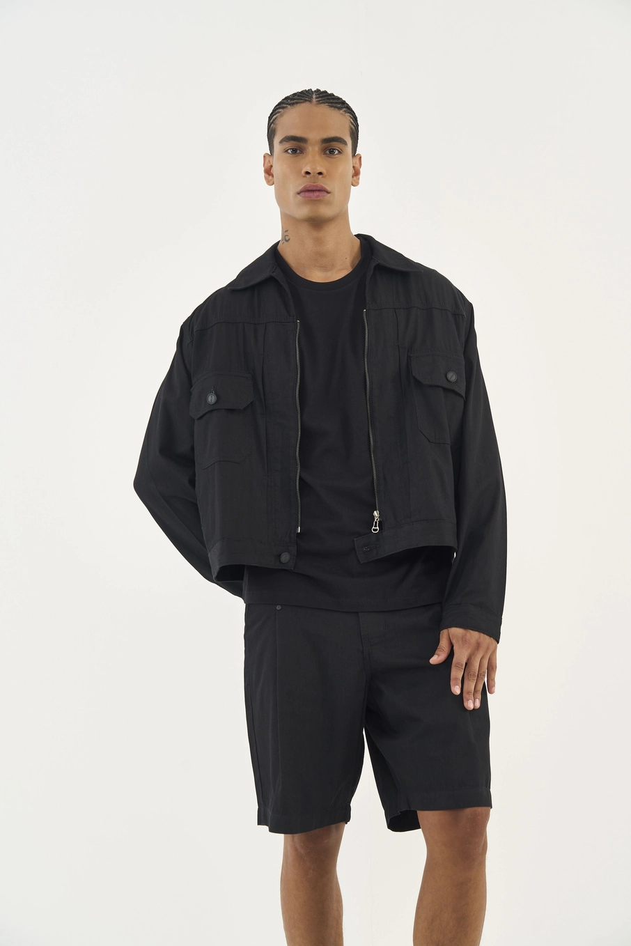 Jaqueta Jeans Indigo Preto