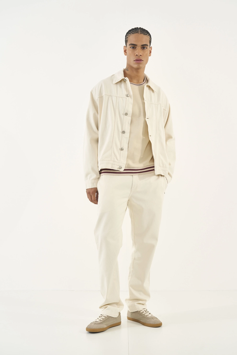 Jaqueta Masculina Comfort Em Sarja Off Shell