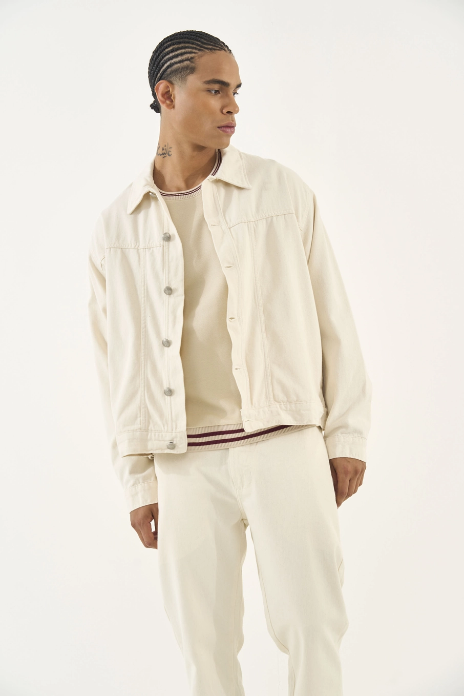 Jaqueta Masculina Comfort Em Sarja Off Shell