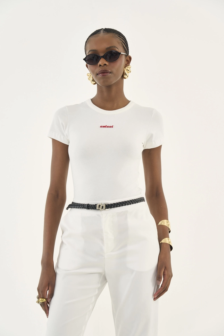 Camiseta Slim Com Franzido