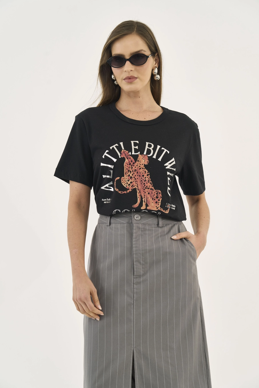 Camiseta Estampa Little Bit Preto