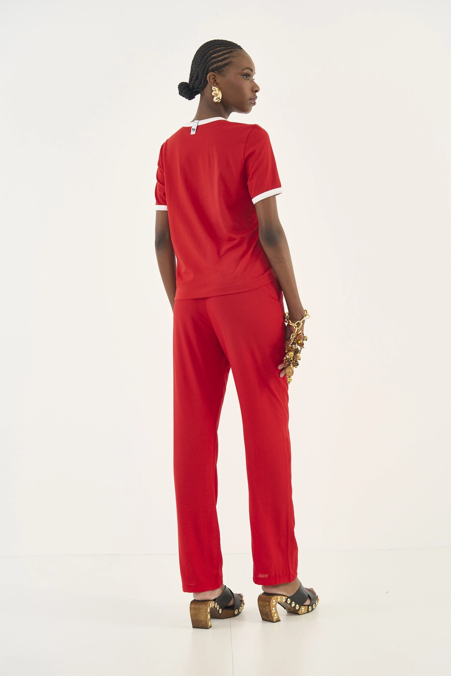 Camiseta Comfort Com Estampa Vermelho