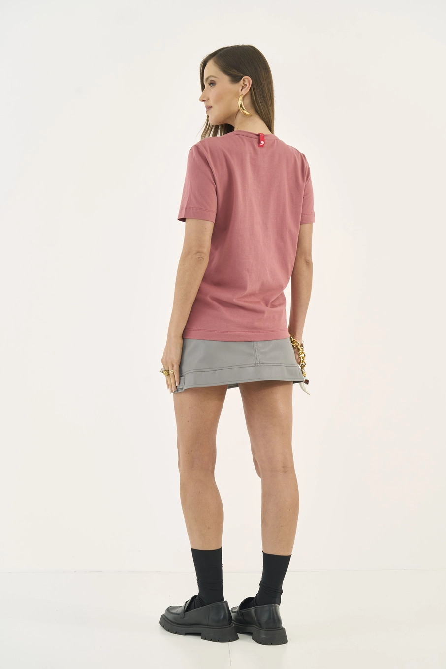 Camiseta Estampa More Love Rosa