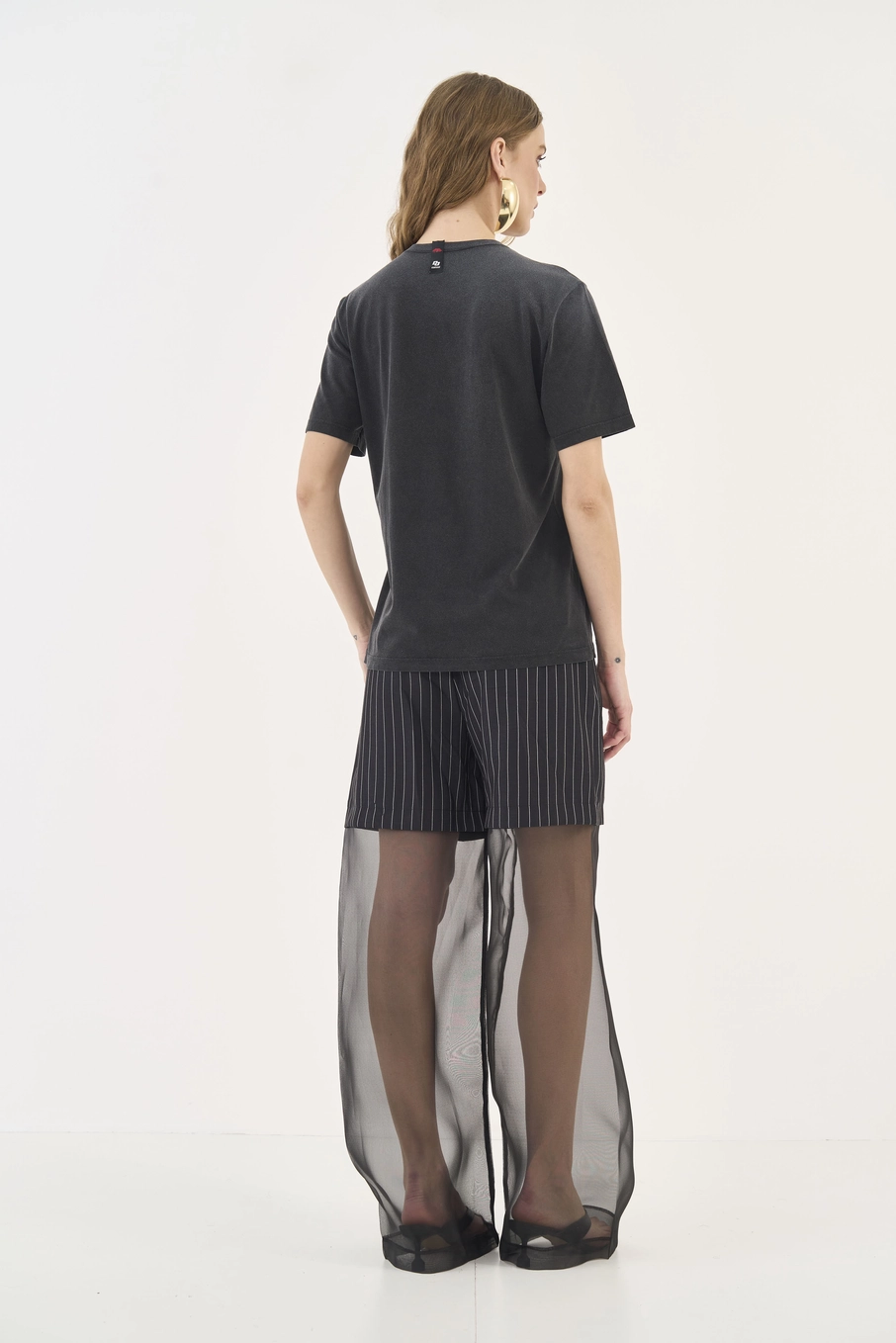 Camiseta Boy Estampada Preto