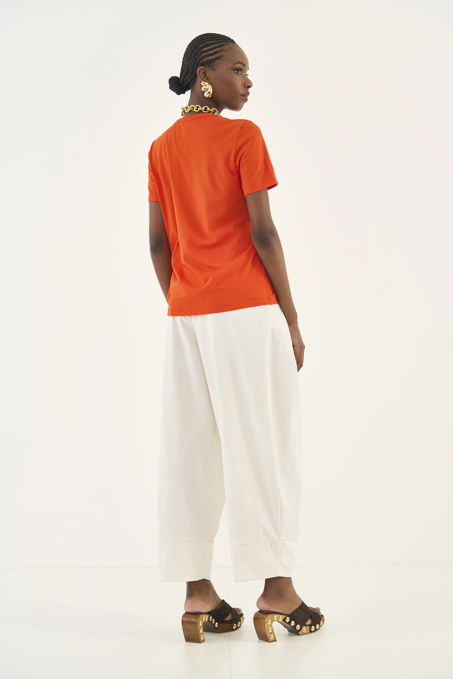 Camiseta Comfort Estampa Pome Granite Laranja