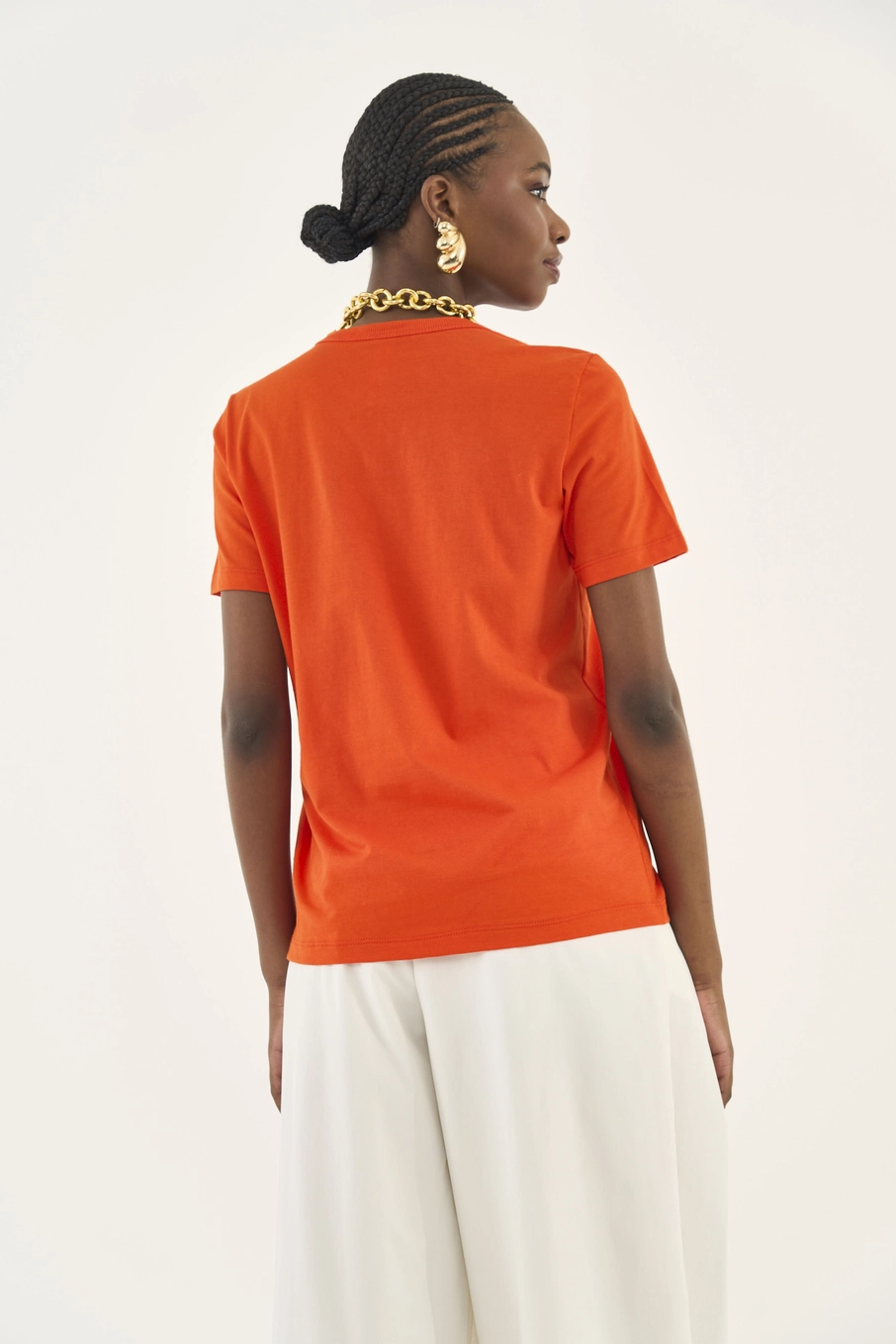 Camiseta Comfort Estampa Pome Granite Laranja