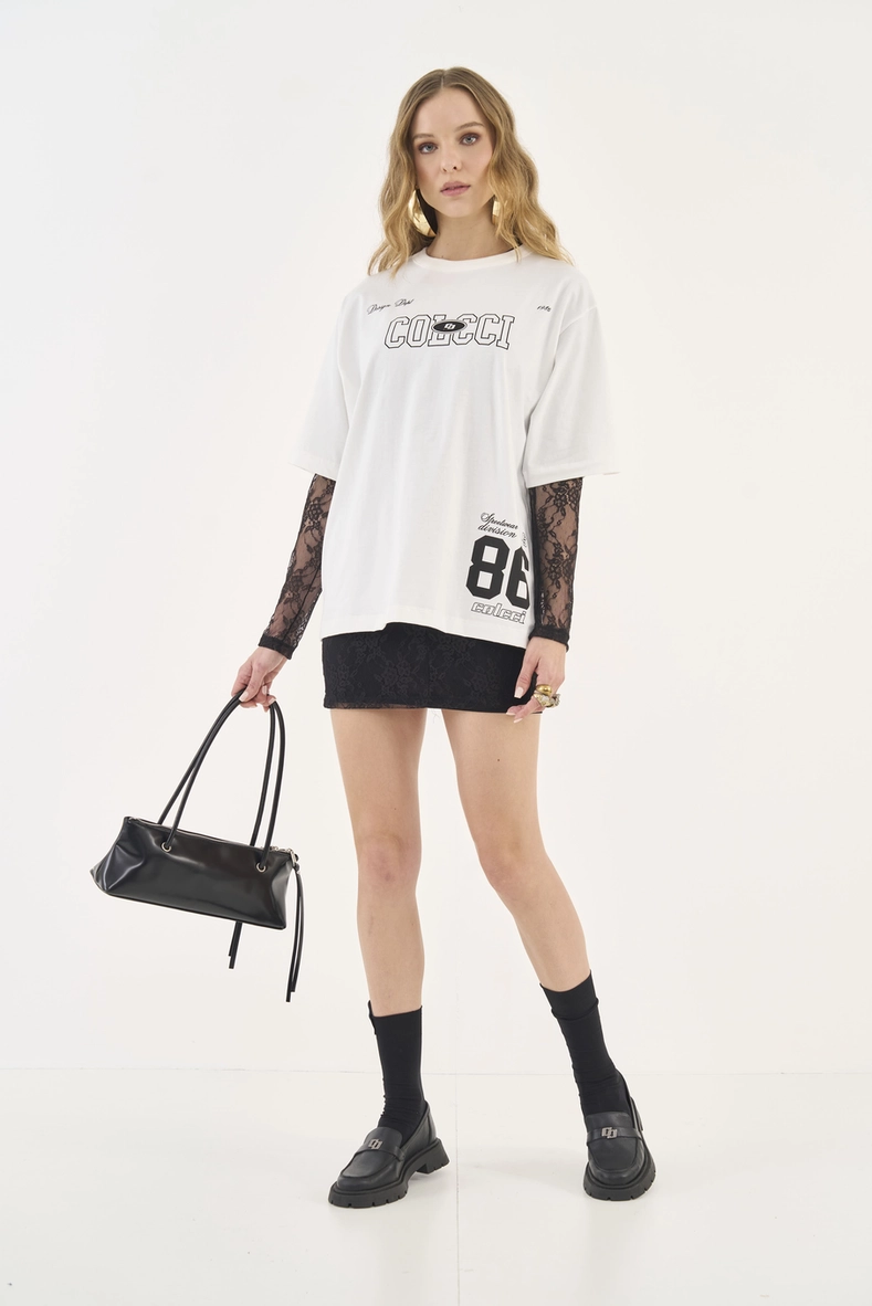 Camiseta Loose Com Estampa